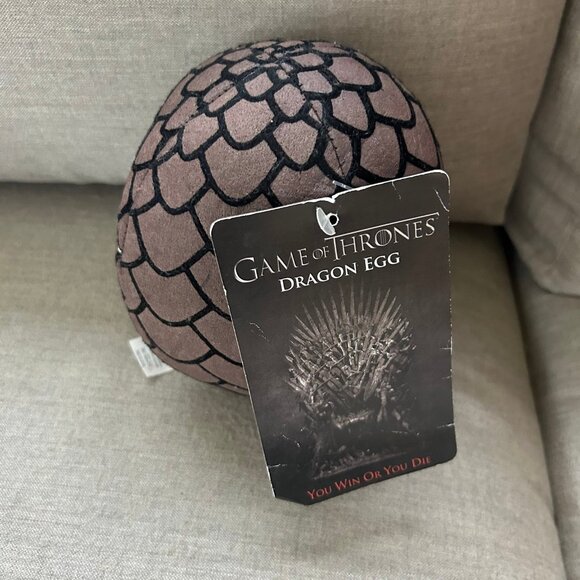 Game of Thrones Dragon egg plush New deadstock HBO 2013 brown 6" collectible - Picture 11 of 11